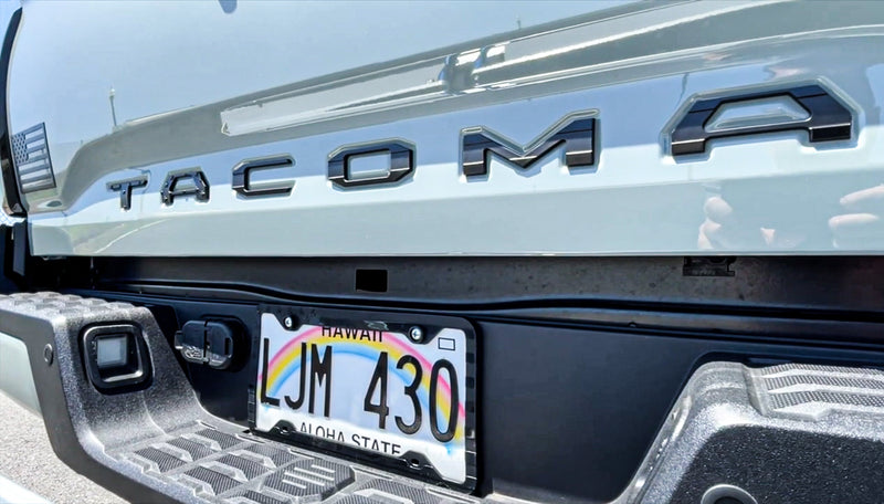 Toyota Tacoma Tailgate Insert Letters 3D Stars and Stripes - Adhesive-Backed (for Tacoma years 2016-2023)