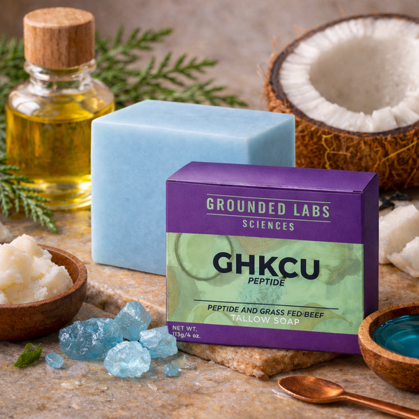ghk cu soap bar Copper GHKCU Peptide Beef Tallow Discontinue use if irritation do i need a fomo-ignore size:10mg solid
