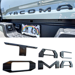 toyota tacoma tailgate insert letters 3d stars and stripes usa design