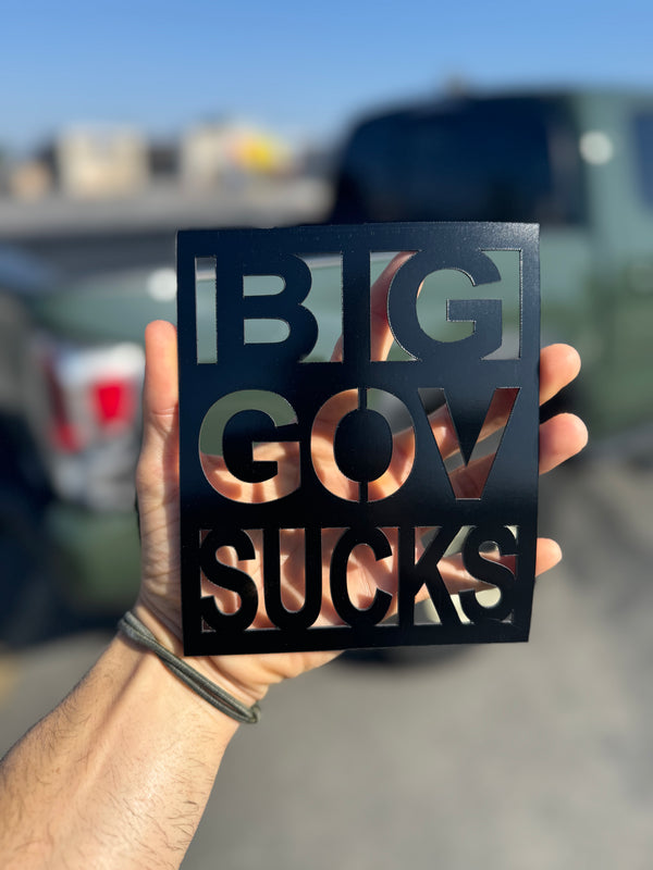 Big Gov Sucks Vehicle Magnet