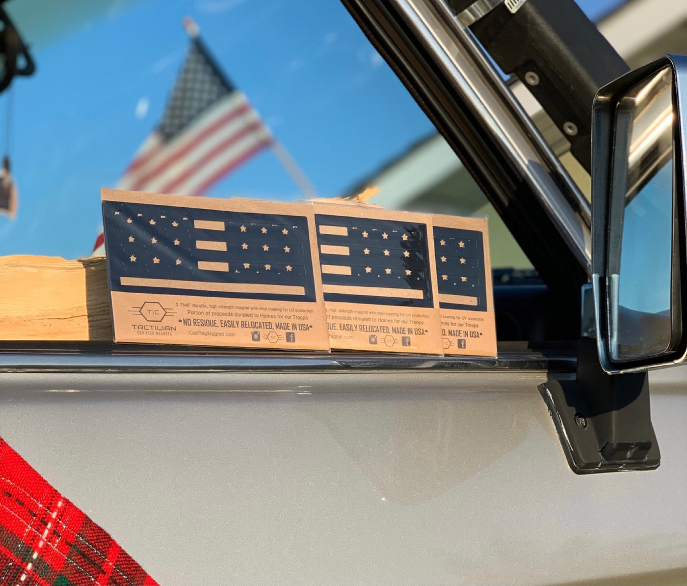 American Flag Magnets Black Best Seller by Tactillian