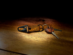 Leather Clip Keychain Handmade
