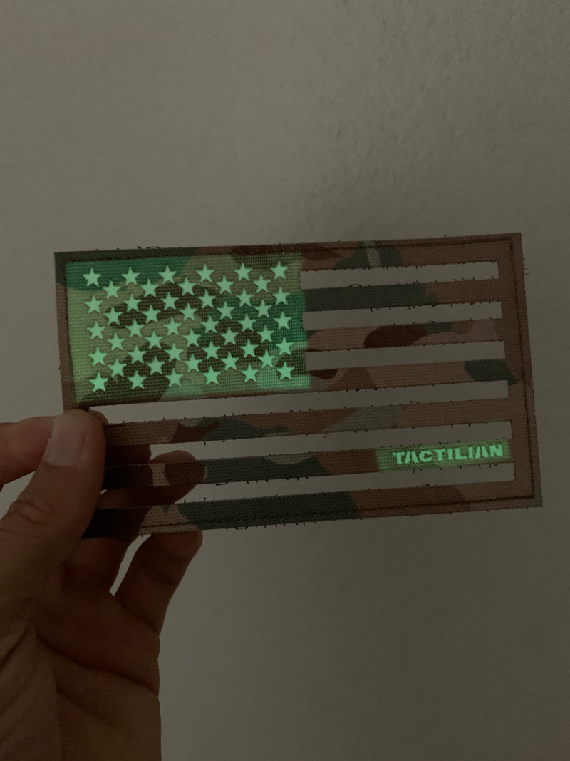 American Flag Patch - laser cut